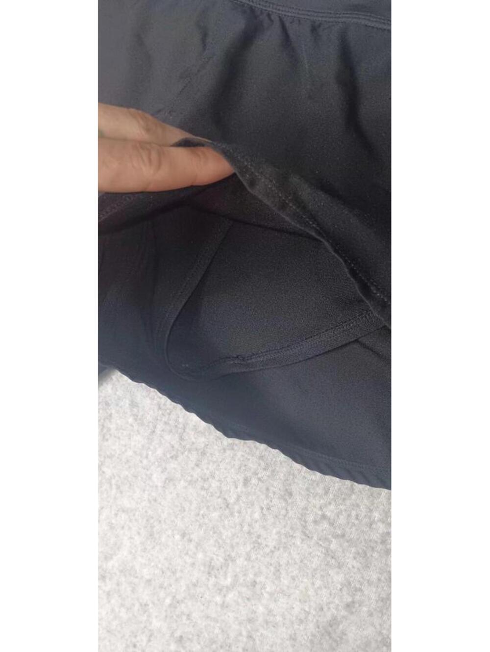 Nike Athletic Layered Shorts Womens Size Large Black Running Jogging Workout Gym - Picture 6 of 10